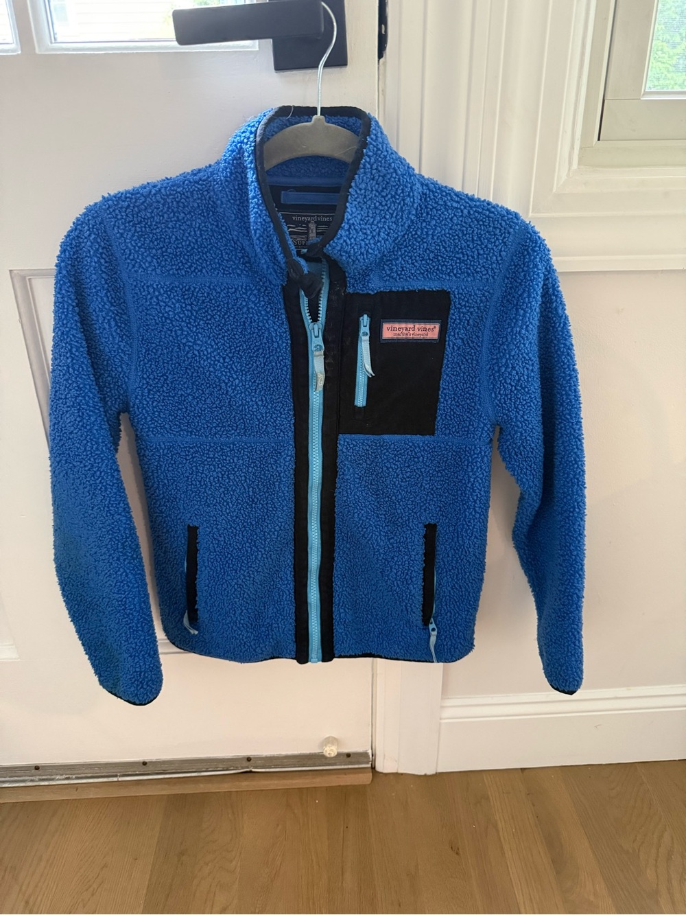 Vineyard Vines SuperShep Blue Sherpa Fleece Jacket YM